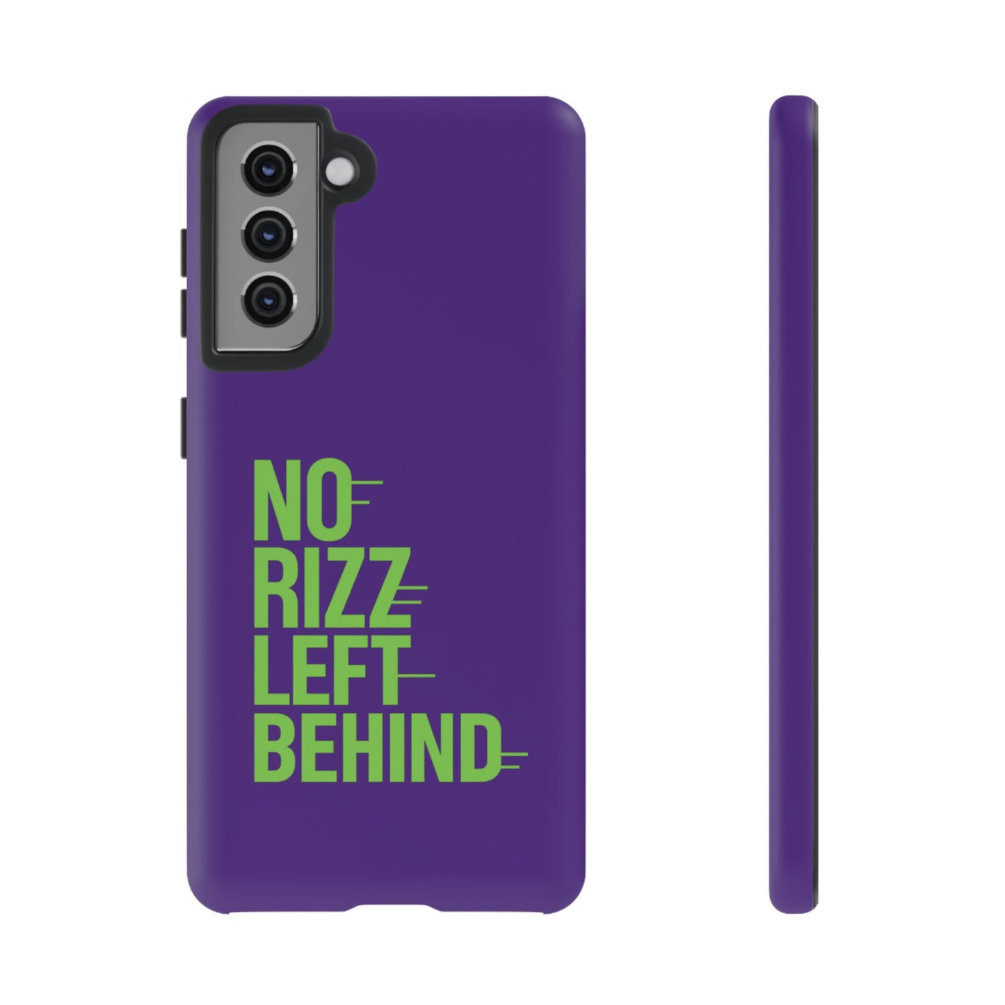 tough phone case - no rizz left behind - durable, stylish protection for active lifestyles - impact-resistant, dual layer, shock-absorbing tpu - perfect gift for tech lovers