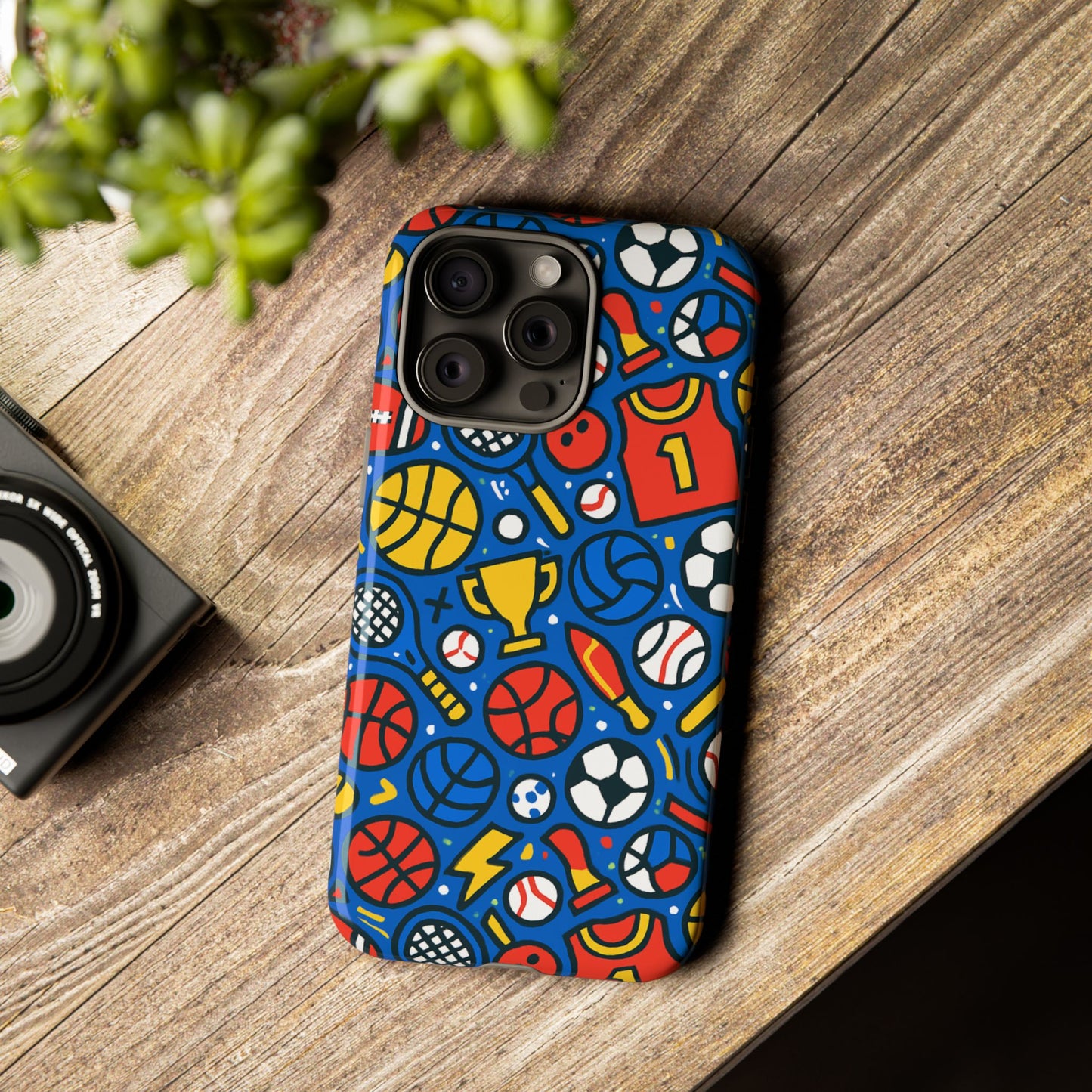 vibrant sports-themed protective phone case with 3d design for unique style – compatible with iphone 13, 14, 15 & 16 – all models including pro, pro max & plus