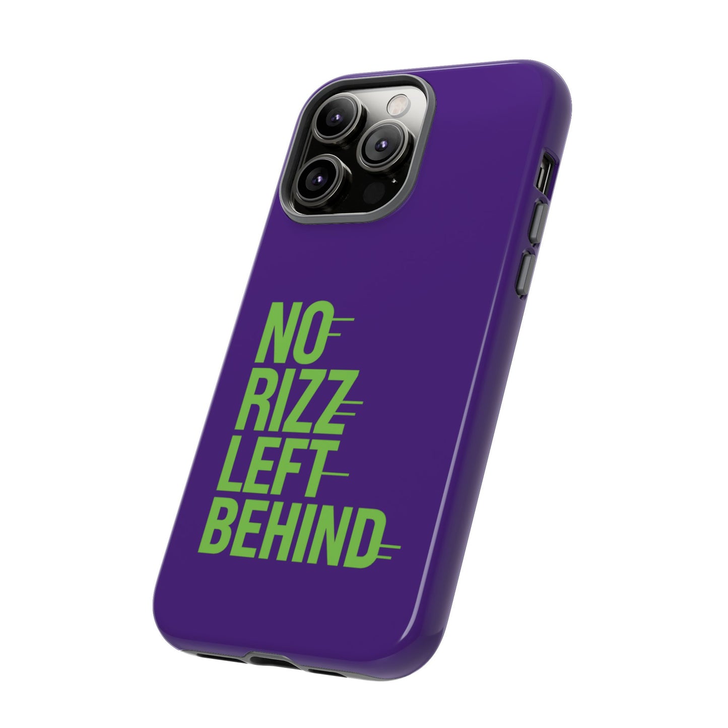 tough phone case - no rizz left behind - durable, stylish protection for active lifestyles - impact-resistant, dual layer, shock-absorbing tpu - perfect gift for tech lovers