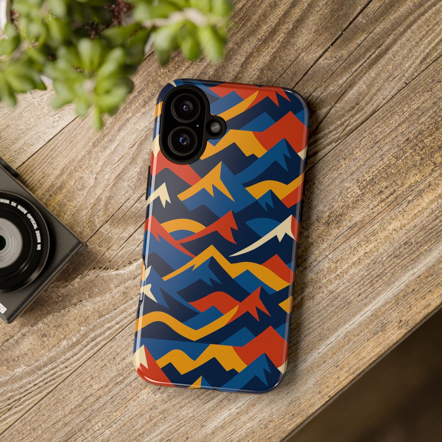 vibrant 3d mountain design protective phone case for unique accessory lovers compatible with iphone 13, 14, 15 & 16 – all models including pro, pro max & plus