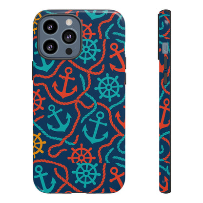 Nautical Multicolour 3D Wrap Protective Phone Case for Unique Style and Robust Protection Compatible with iPhone 13, 14, 15 & 16 – all models including Pro, Pro Max & Plus