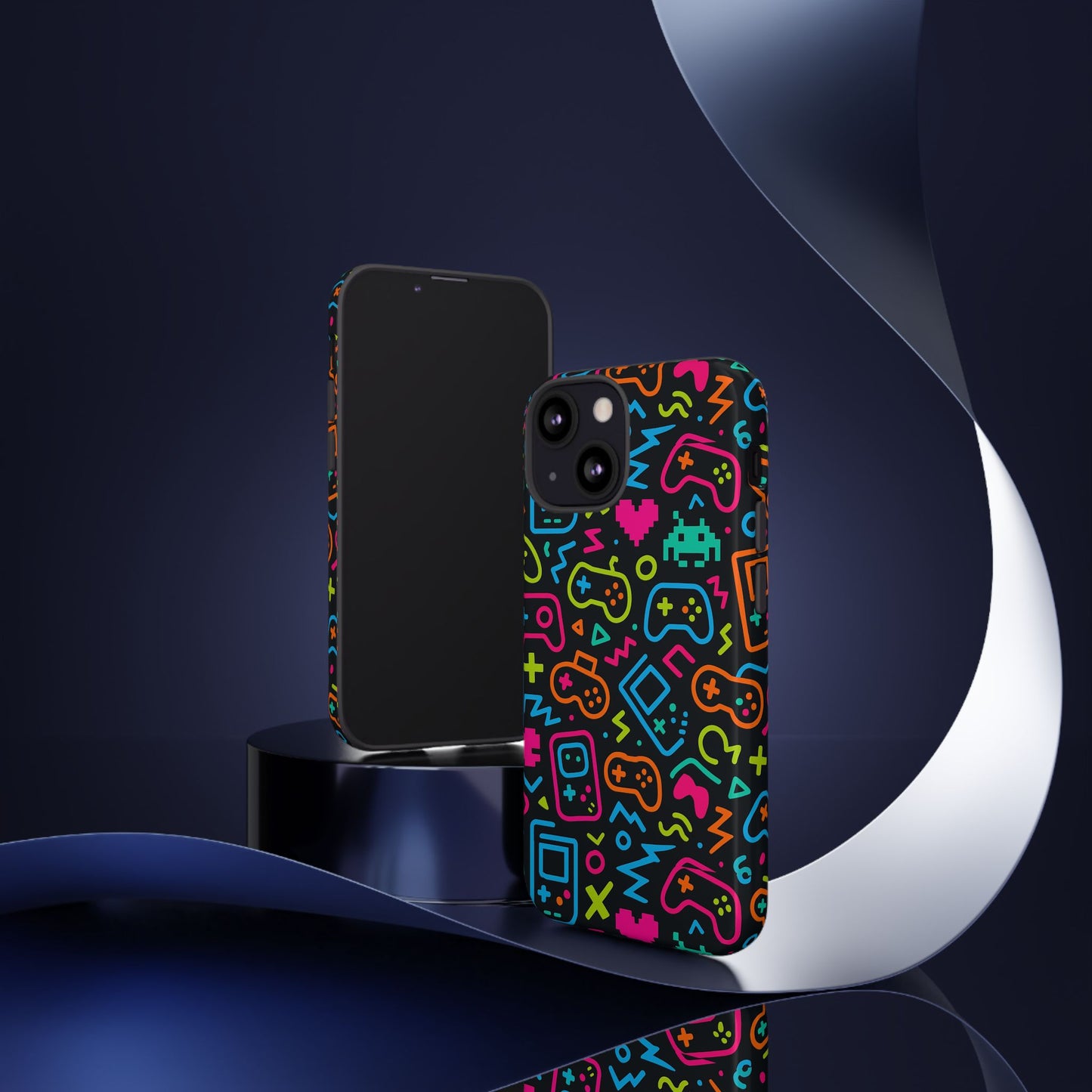 multicolour 3d wrap protective phone case with unique gaming design for men and women – stylish mobile protection compatible with iphone 13, 14, 15 & 16 – all models including pro, pro max & plus