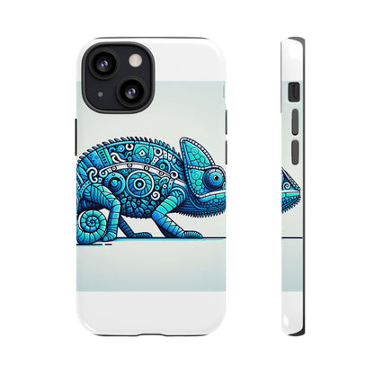 Vibrant 3D Chameleon Print Glossy Phone Case for Eye-Catching Protection Compatible with iPhone 13, 14, 15 & 16 – all models including Pro, Pro Max & Plus