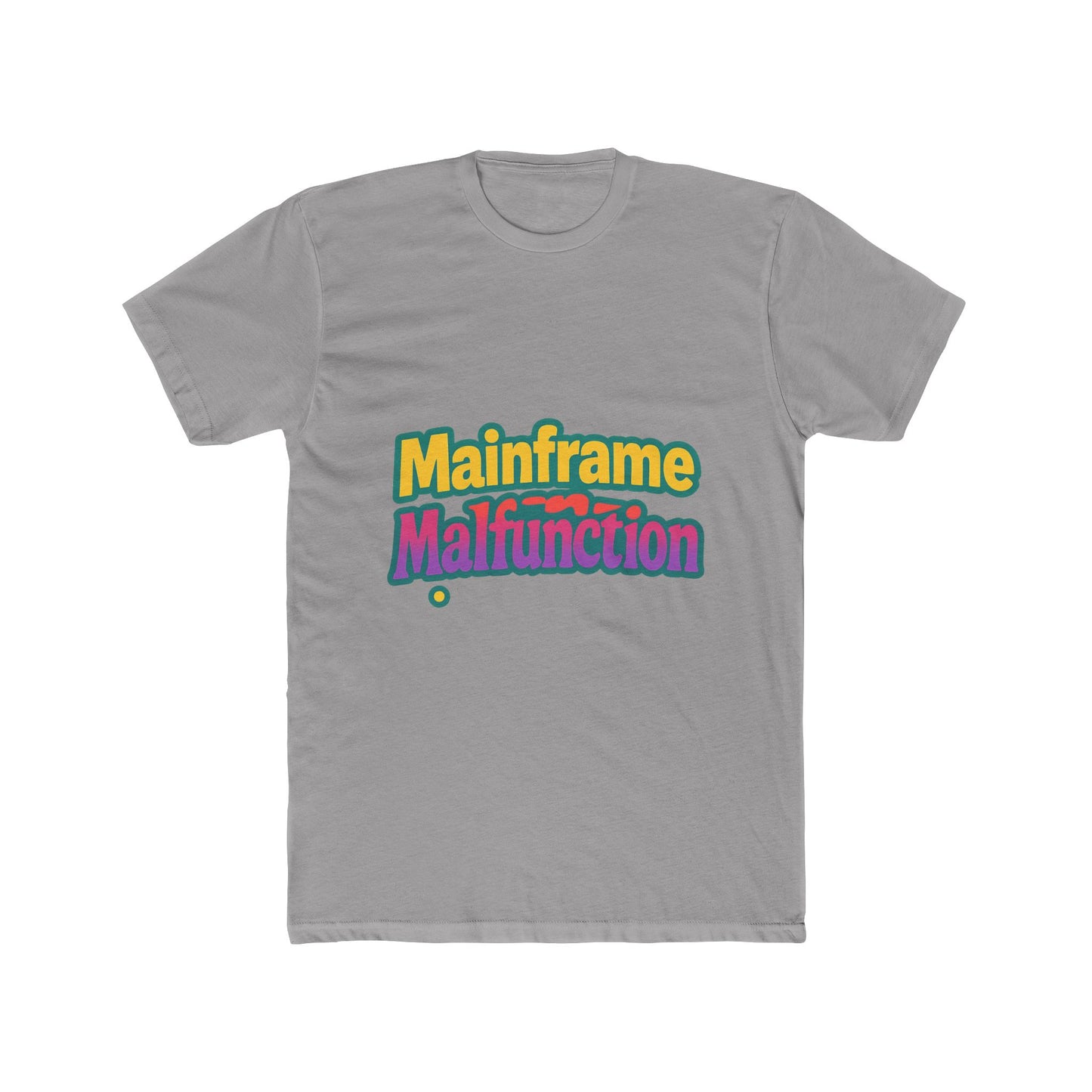 mainframe malfunction unisex t-shirt - multicolor sci-fi graphic tee - comfortable cotton blend top