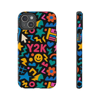 Vibrant Y2K Design 3D Wrap Protective Phone Case for Unique Style and Fashion Accessory Compatible with iPhone 13, 14, 15 & 16 – all models including Pro, Pro Max & Plus