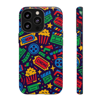 Vibrant Multicolour Cinema-Themed 3D Wrap Protective Phone Case for Self-Expression Stylish Protection Compatible with iPhone 13, 14, 15 & 16 – all models including Pro, Pro Max & Plus