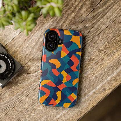 Vibrant Multicolour Abstract Phone Case for Stylish Protection Compatible with iPhone 13, 14, 15 & 16 – All Models Including Pro, Pro Max & Plus