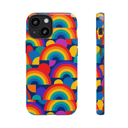 Multicolour Rainbow Design Protective Phone Case – Stylish 3D Wrap Finish for Unique Expression – Compatible with iPhone 13, 14, 15 & 16 – All Models Including Pro, Pro Max & Plus