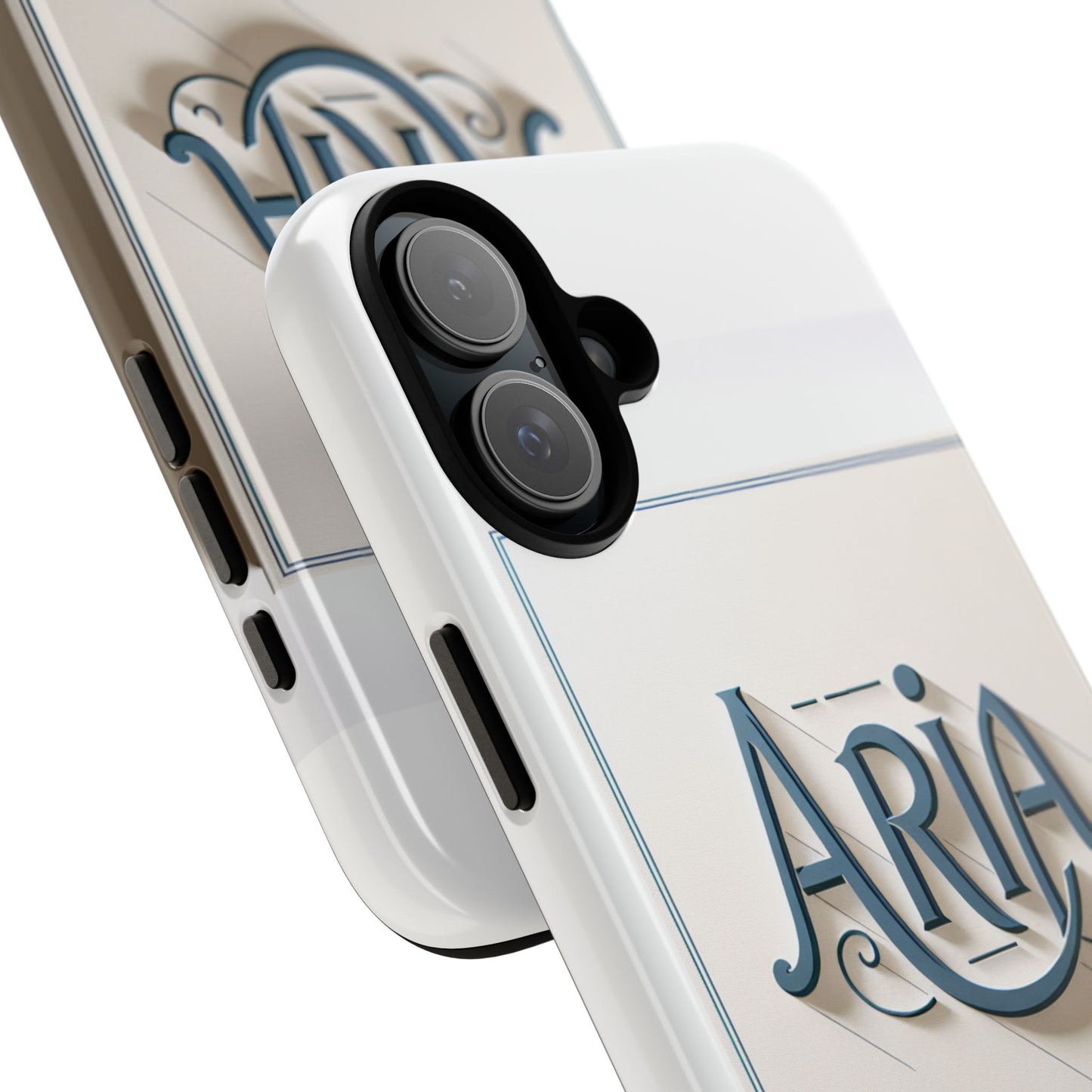 3d textured phone case in elegant blue and white design for stylish protection compatible with iphone 13, 14, 15 & 16 – all models including pro, pro max & plus