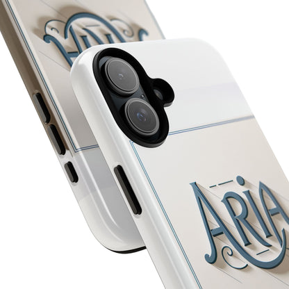 3D Textured Phone Case in Elegant Blue and White Design for Stylish Protection Compatible with iPhone 13, 14, 15 & 16 – all models including Pro, Pro Max & Plus