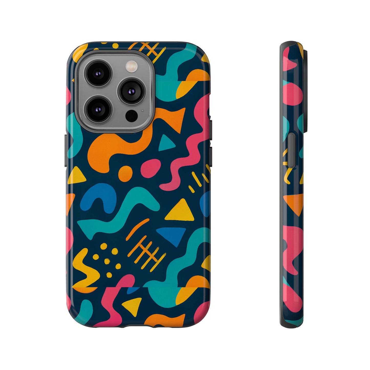 vibrant abstract protective phone case with bold 3d design for unique expression and stylish protection compatible with iphone 13, 14, 15 & 16 – all models including pro, pro max & plus