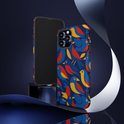 Vibrant 3D Wrap Protective Phone Case with Colourful Bird Design Stylish Accessory for Men and Women Compatible with iPhone 13, 14, 15 & 16 – all models including Pro, Pro Max & Plus