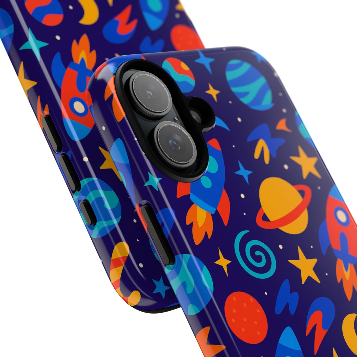 vibrant space theme protective phone case with 3d wrap design for unique expression compatible with iphone 13, 14, 15 & 16 – all models including pro, pro max & plus