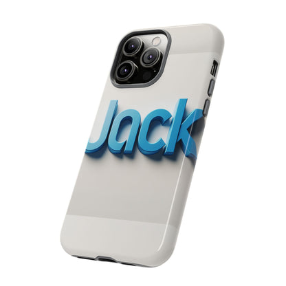 Name Jack Blue Anime Comic Style 3D Wrap Protective Phone Case for Men Women Shock Absorption Durable TPU Cover