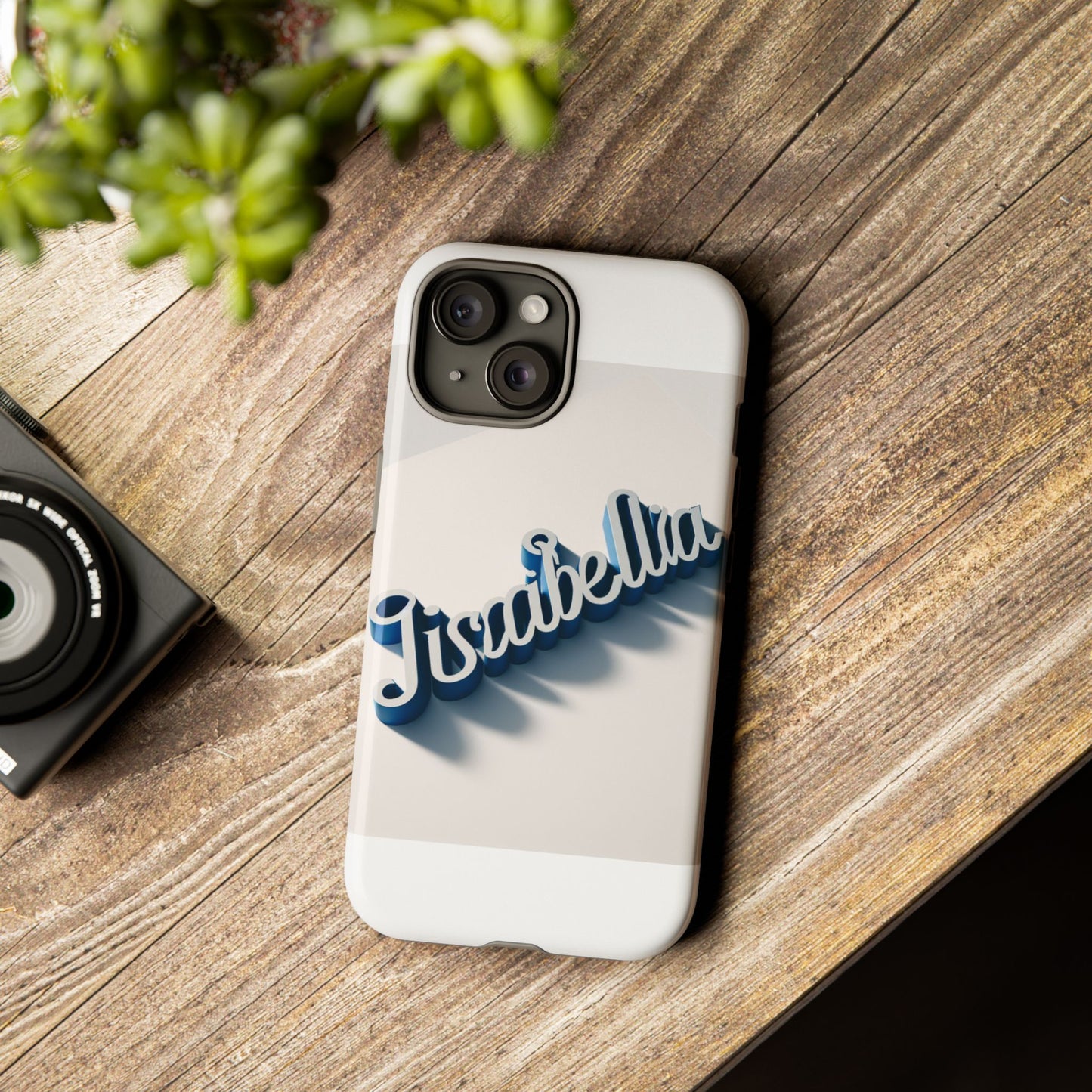 vibrant 3d alphabet design protective phone case in blue for unique style and self-expression compatible with iphone 13, 14, 15 & 16 – all models including pro, pro max & plus