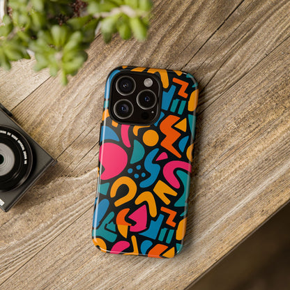 Vibrant Multicolour Abstract 3D Wrap Phone Case for Stylish Protection, Unisex Smartphone Cover, Compatible with iPhone 13, 14, 15 & 16 – all models including Pro, Pro Max & Plus