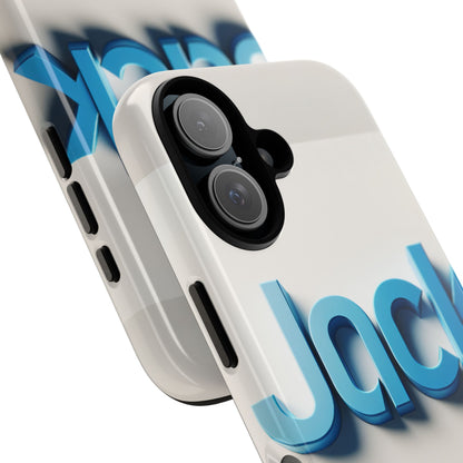 Name Jack Blue Anime Comic Style 3D Wrap Protective Phone Case for Men Women Shock Absorption Durable TPU Cover