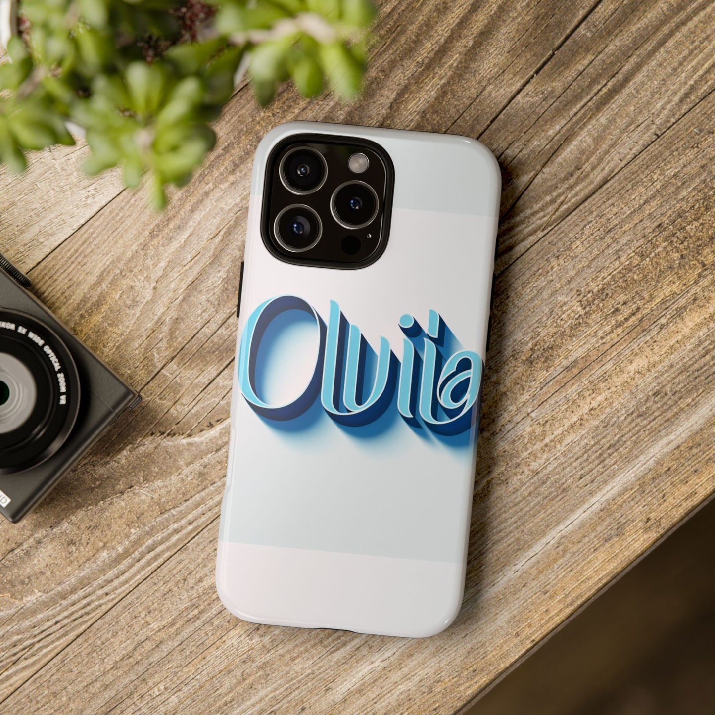 olivia blue anime comic style 3d wrap shockproof phone case for women and girls durable uv protected silicone cover with glossy or matte finish