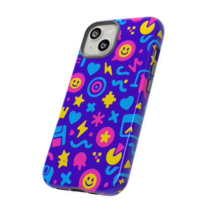 Multicolor Y2K Protective Phone Case with 3D Wrap Design – Fun and Playful Accessory Compatible with iPhone 13, 14, 15 & 16 – All Models Including Pro, Pro Max & Plus