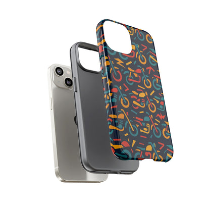 Vibrant Multicolour Motorcycle Design Protective Phone Case for Stylish Protection – Compatible with iPhone 13, 14, 15 & 16 – All Models Including Pro, Pro Max & Plus