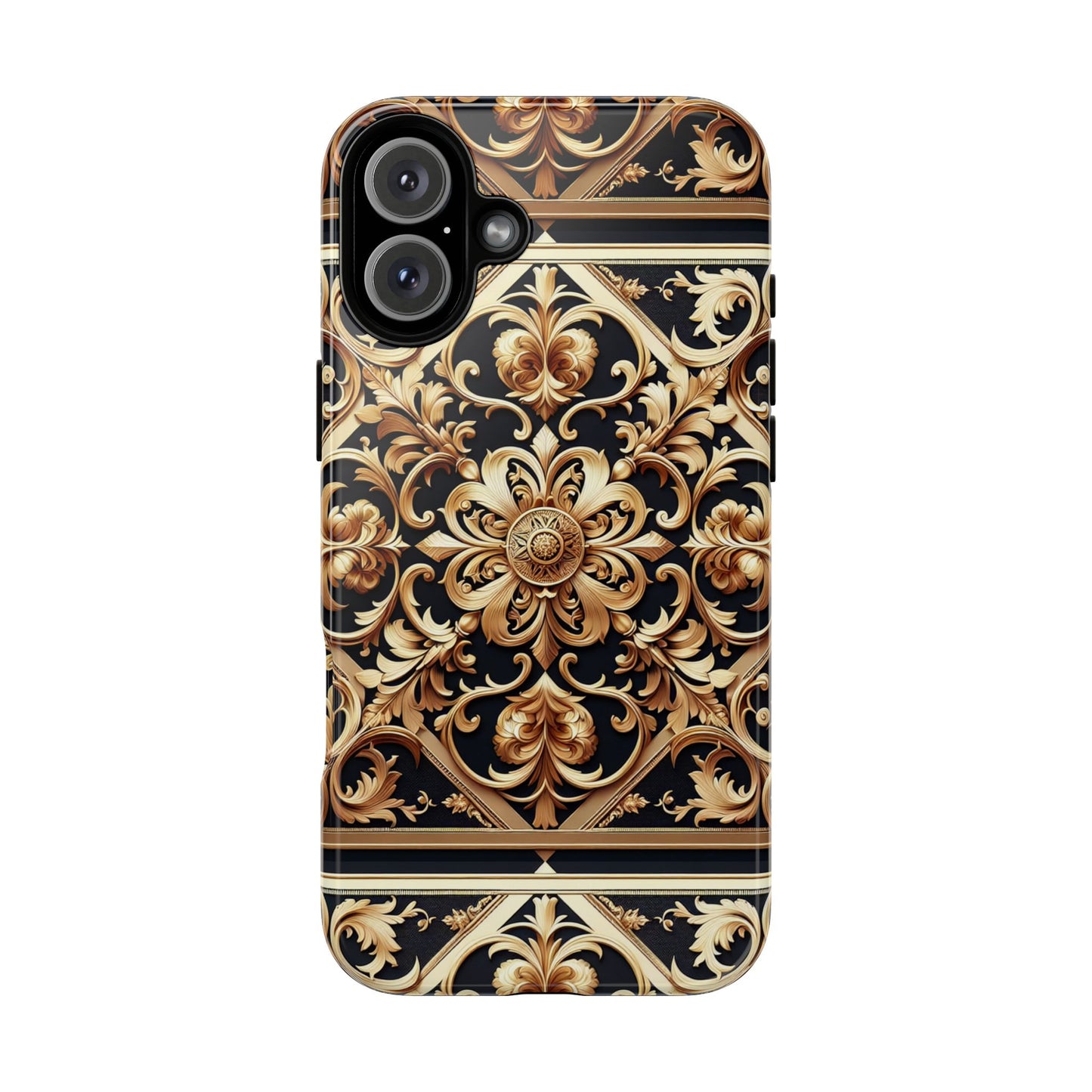 pattern image 5 vibrant anime comic style shockproof phone case with ornate baroque design compatible with iphone 13, 14, 15 & 16 – all models including pro, pro max & plus