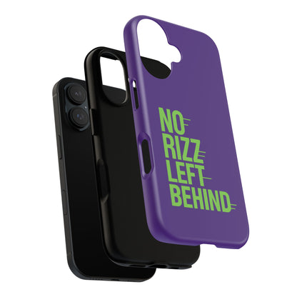 Tough Phone Case - No Rizz Left Behind - Durable, Stylish Protection for Active Lifestyles - Impact-Resistant, Dual Layer, Shock-Absorbing TPU - Perfect Gift for Tech Lovers