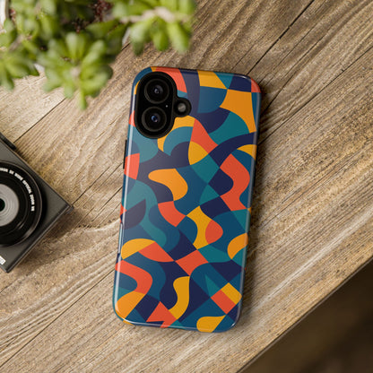 Vibrant Multicolour Abstract Phone Case for Stylish Protection Compatible with iPhone 13, 14, 15 & 16 – All Models Including Pro, Pro Max & Plus