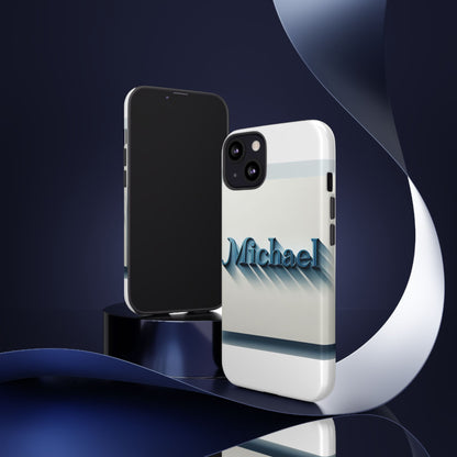 3D Textured Protective Phone Case in Blue and White, Stylish Accessory for Creative Individuals, Compatible with iPhone 13, 14, 15 & 16 – all models including Pro, Pro Max & Plus