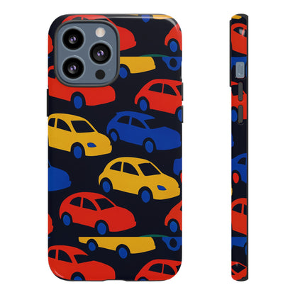 Multicolour 3D Car Design Protective Phone Case Stylish Accessory for Unique Expression Compatible with iPhone 13, 14, 15 & 16 – all models including Pro, Pro Max & Plus