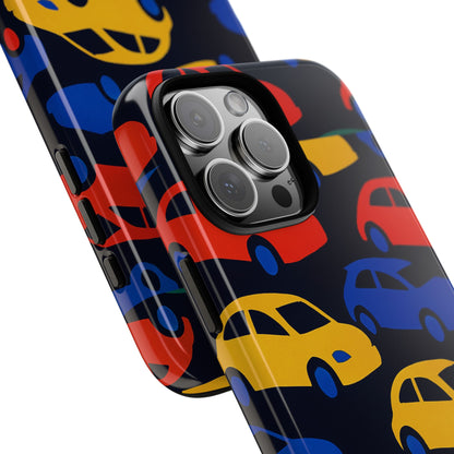 Multicolour 3D Car Design Protective Phone Case Stylish Accessory for Unique Expression Compatible with iPhone 13, 14, 15 & 16 – all models including Pro, Pro Max & Plus