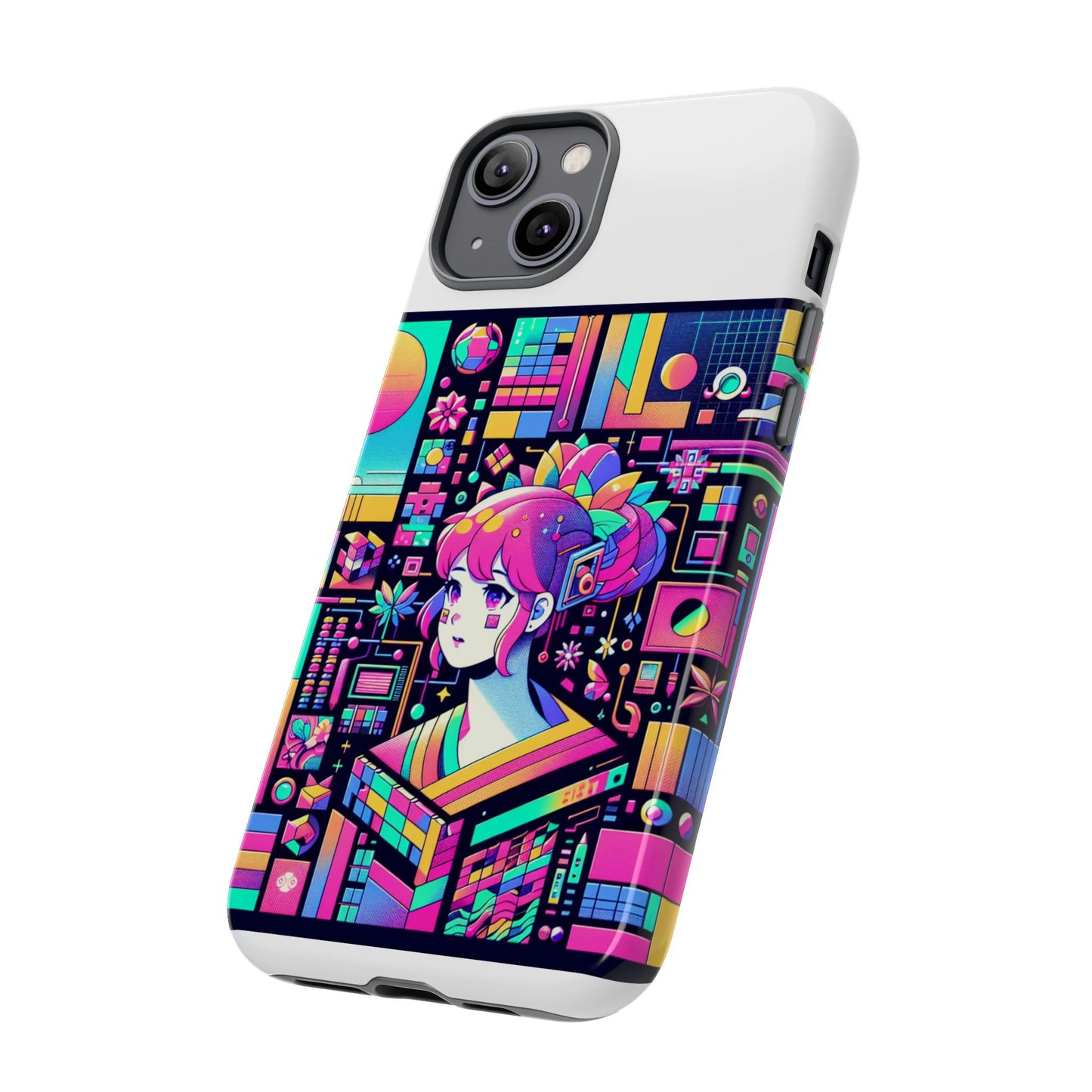 ratio d irl protective phone case with 3d wrap design, uv protected, durable tpu silicone, shock absorbent, ideal for anime and comic culture fans
