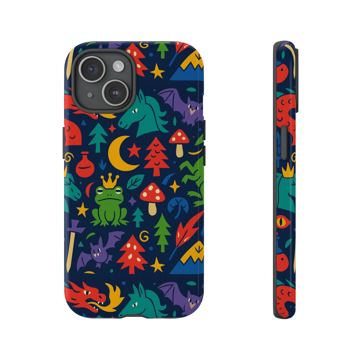 vibrant 3d wrap protective phone case with playful fantasy design for unique smartphone accessories compatible with iphone 13, 14, 15 & 16 – all models including pro, pro max & plus