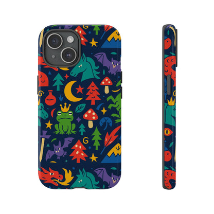 Vibrant 3D Wrap Protective Phone Case with Playful Fantasy Design for Unique Smartphone Accessories Compatible with iPhone 13, 14, 15 & 16 – all models including Pro, Pro Max & Plus