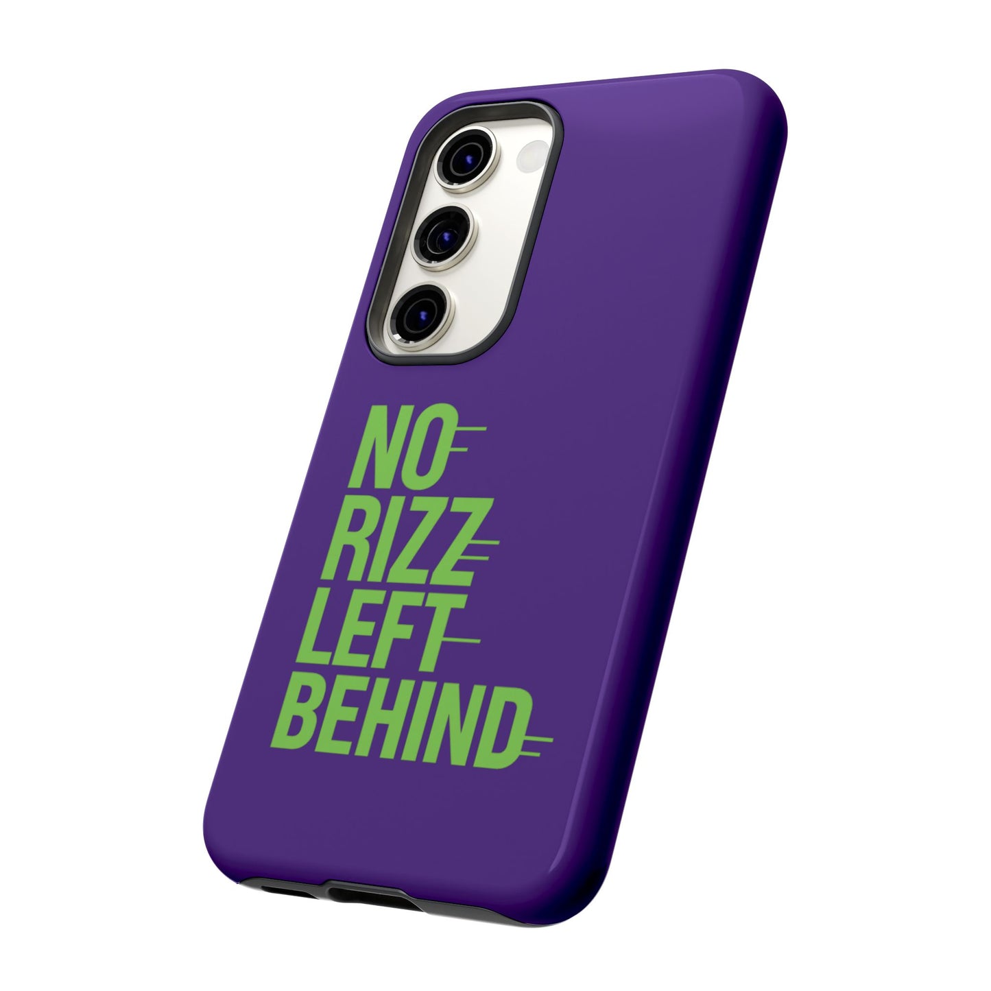 tough phone case - no rizz left behind - durable, stylish protection for active lifestyles - impact-resistant, dual layer, shock-absorbing tpu - perfect gift for tech lovers