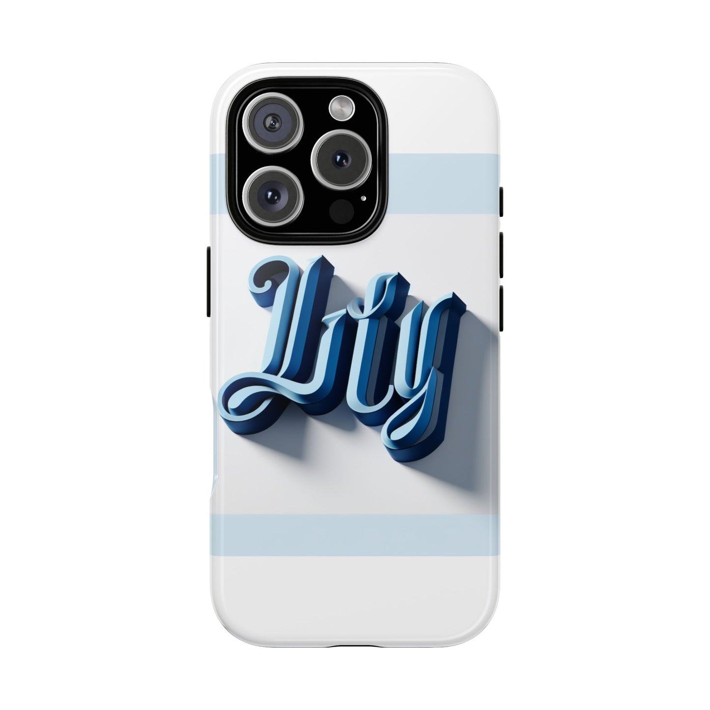 vibrant 3d blue alphabet protective phone case stylish accessory for creative individuals compatible with iphone 13, 14, 15 & 16 – all models including pro, pro max & plus