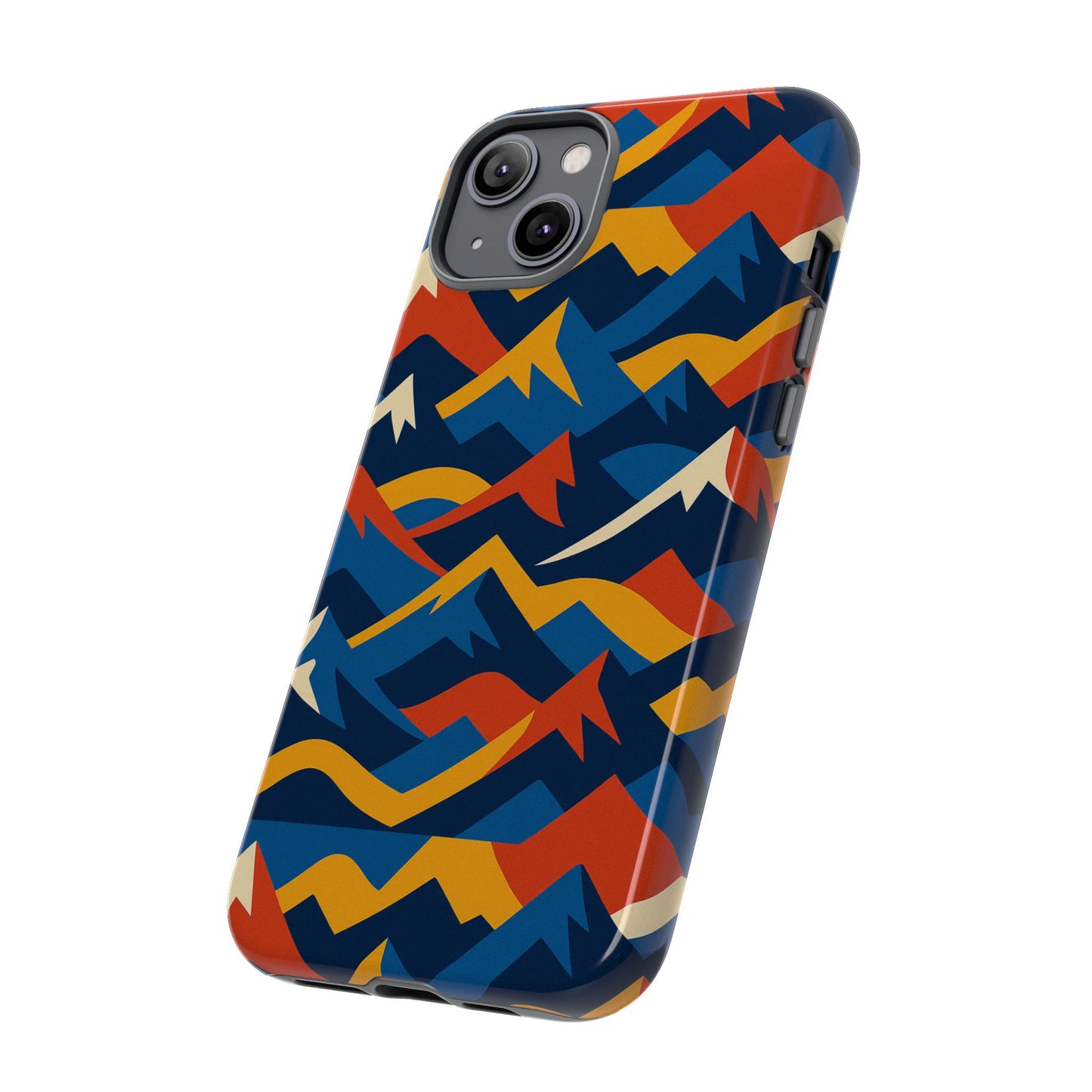 vibrant 3d mountain design protective phone case for unique accessory lovers compatible with iphone 13, 14, 15 & 16 – all models including pro, pro max & plus