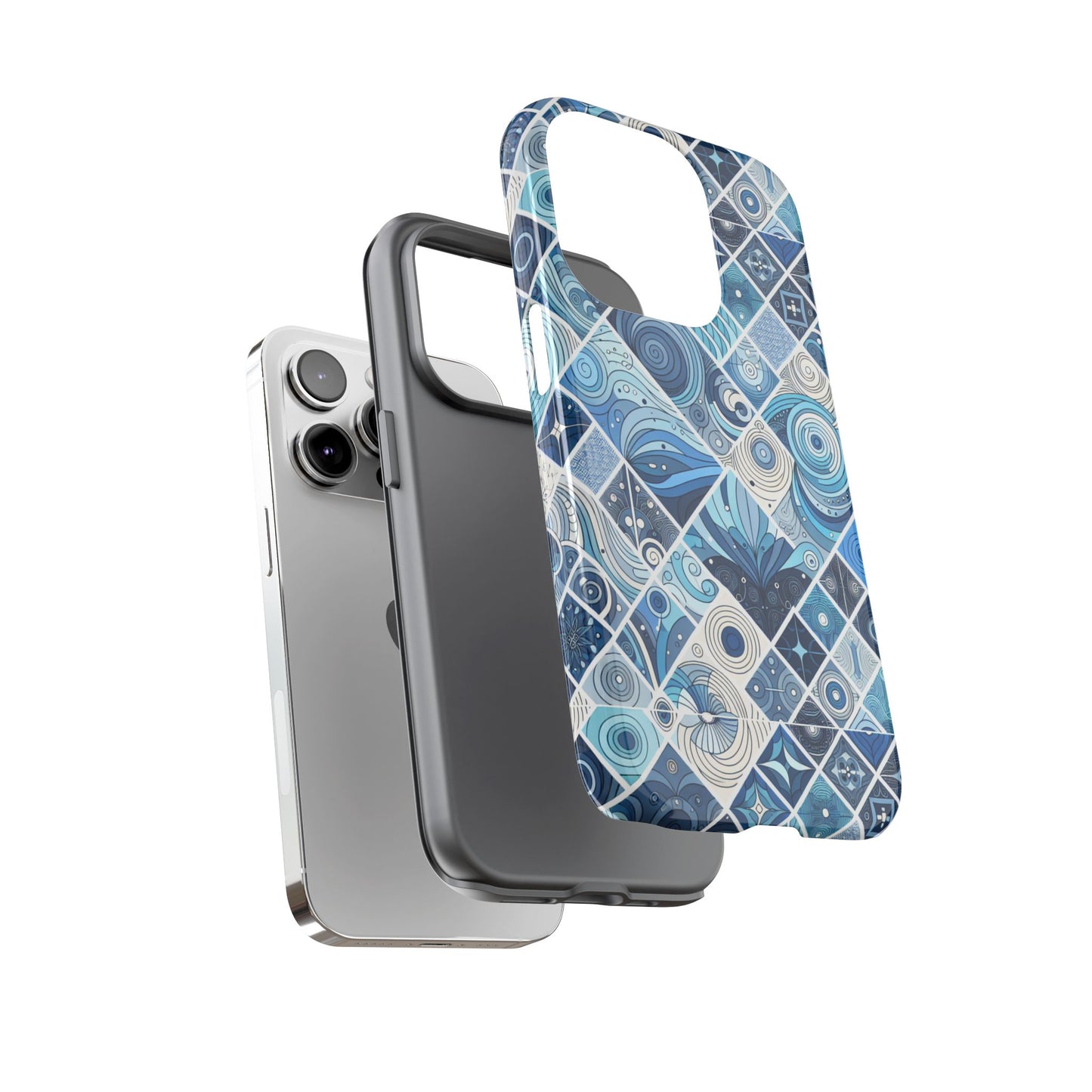 1 pattern image 1 vibrant shockproof phone case for anime and comic fans, retro art style, durable & uv protected, compatible with iphone 13-16 pro max plus