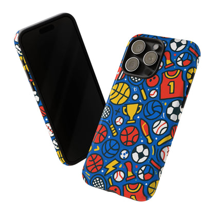 Vibrant Sports-Themed Protective Phone Case with 3D Design for Unique Style – Compatible with iPhone 13, 14, 15 & 16 – All Models Including Pro, Pro Max & Plus