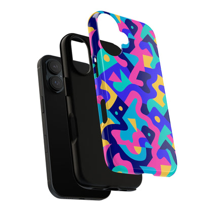 Vibrant Abstract Pattern Protective Phone Case Stylish Accessory for Unique Expression Compatible with iPhone 13, 14, 15 & 16 – All Models Including Pro, Pro Max & Plus