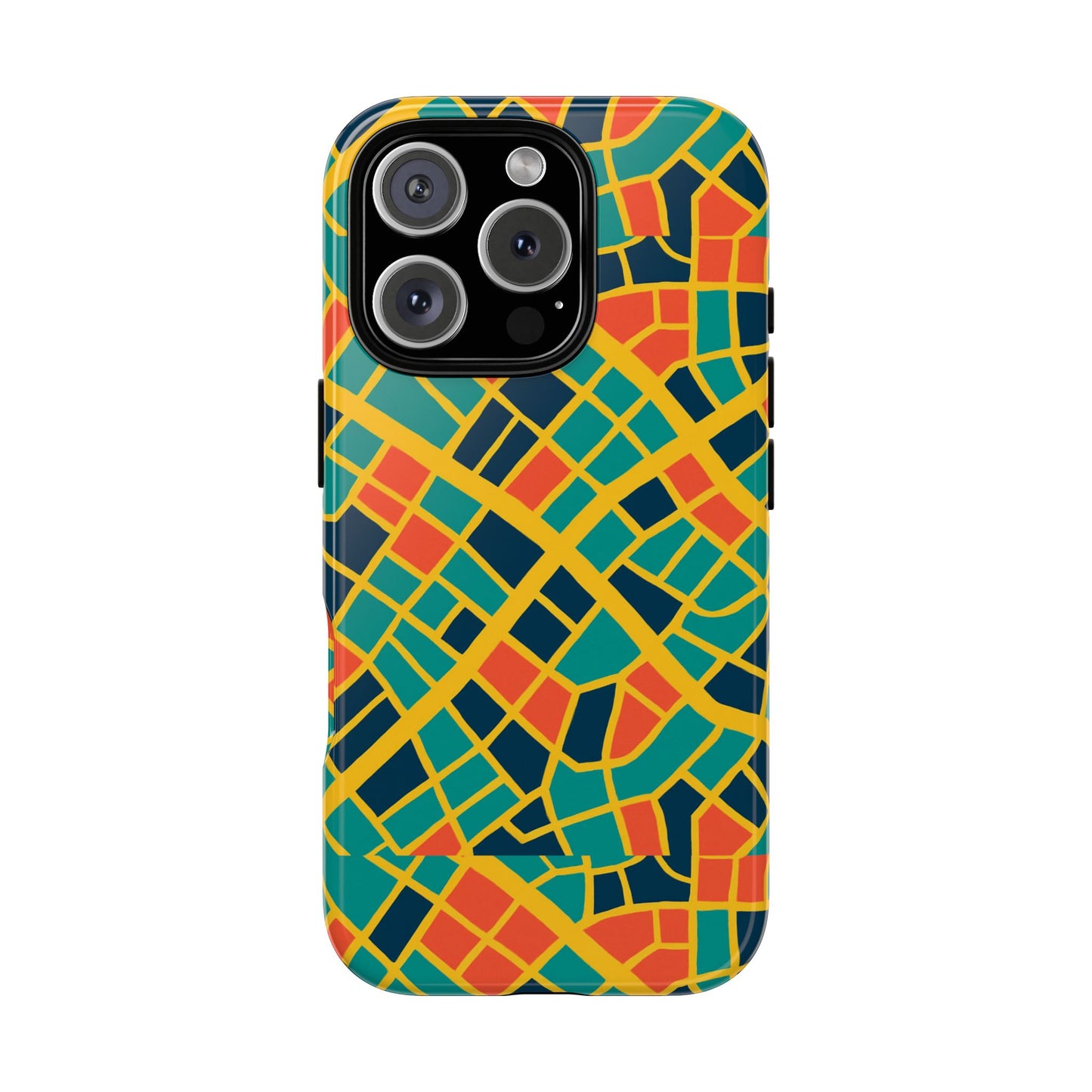 multicolour geometric 3d wrap protective phone case stylish accessory for men and women vibrant design ideal for unique expression compatible with iphone 13, 14, 15 & 16 – all models including pro, pro max & plus