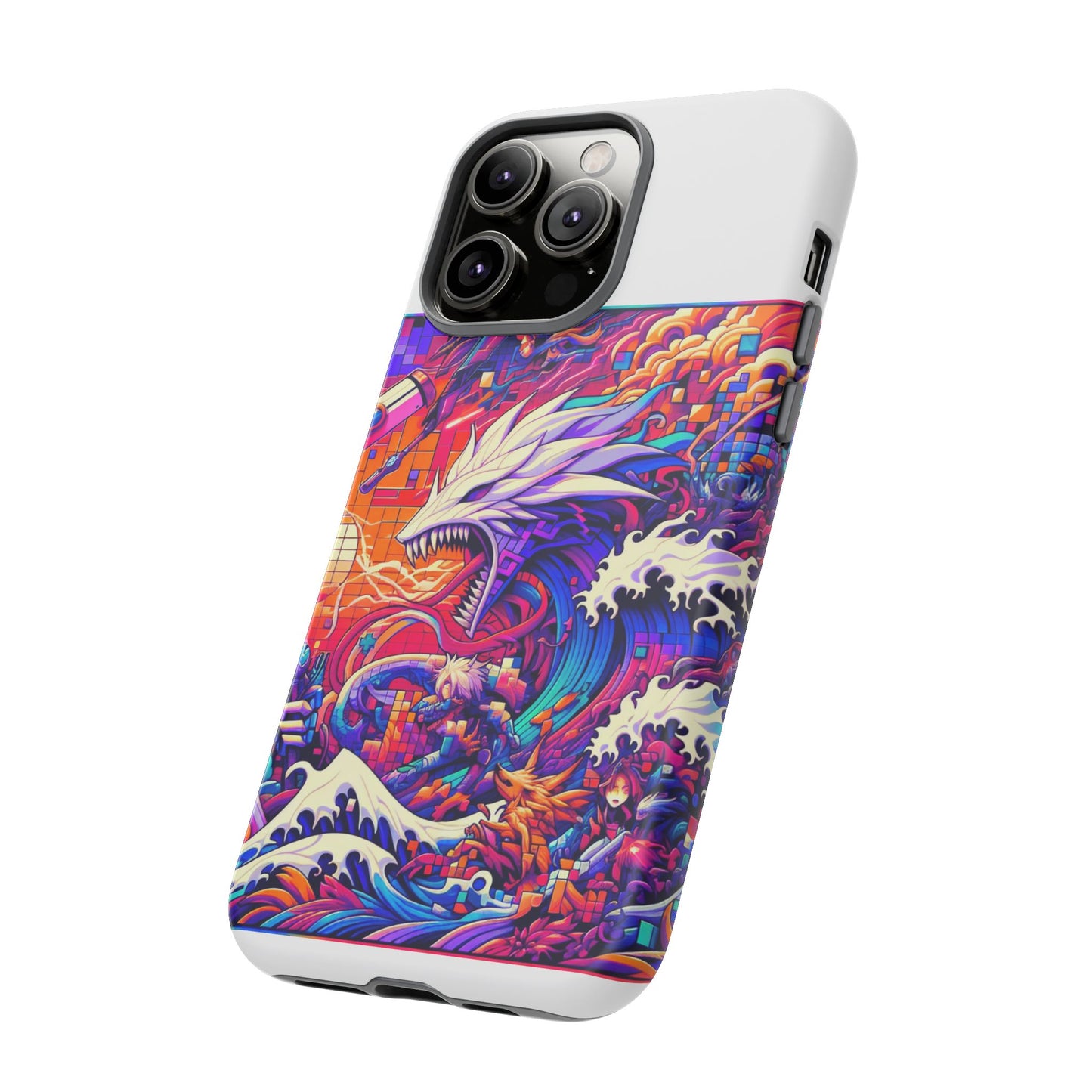whopper whopper sigma stopper protective phone case 3d wrap, durable shock absorption, uv protection, stylish anime design for men and women