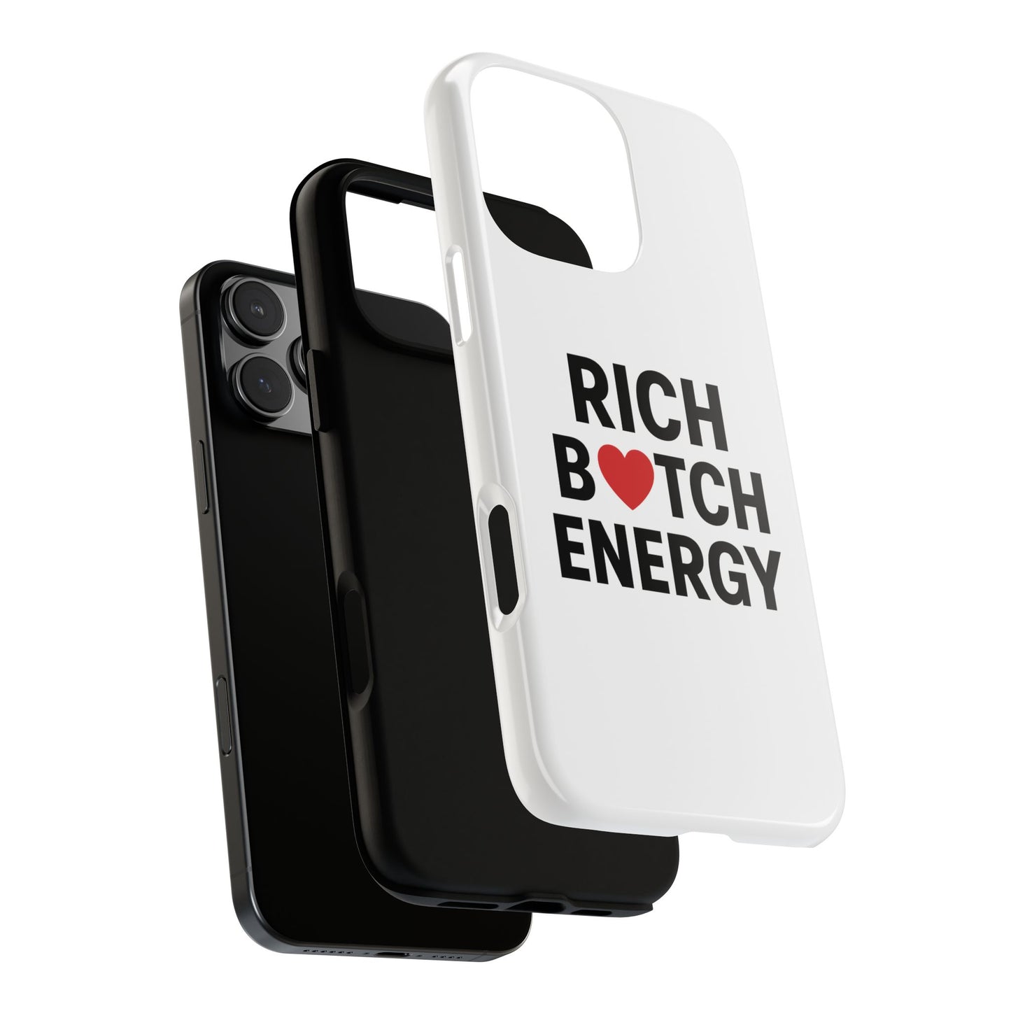 copy of rich bitch energy phone case - tough, stylish protection for confident women