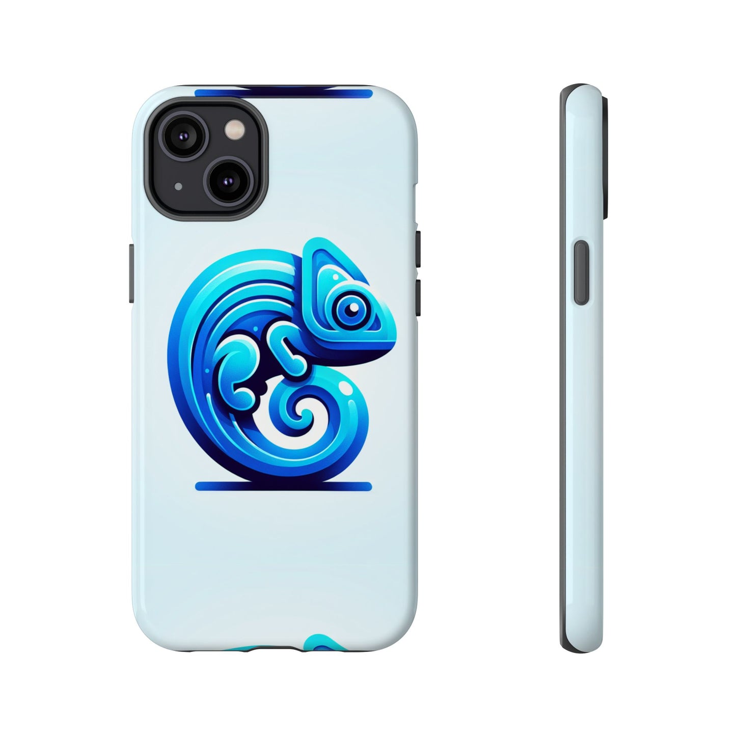 cool blue animal create 6 phone case with 3d wrap shockproof tpu cover for kids and teenagers, anime and comic inspired design