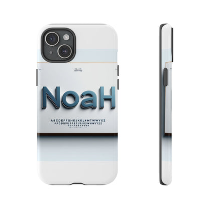 Stylish 3D Text Phone Case with Modern Design in Blue – Trendy Protection for Individuals – Compatible with iPhone 13, 14, 15 & 16 – All Models Including Pro, Pro Max & Plus