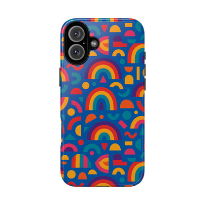 Rainbow 3D Wrap Protective Phone Case Stylish Accessory for Adults and Teens Compatible with iPhone 13, 14, 15 & 16 – All Models Including Pro, Pro Max & Plus