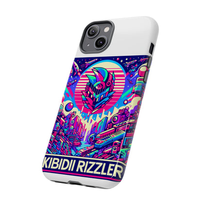 Skibidi Rizzler Protective Phone Case with 3D Wrap Design, Shock Absorbing TPU Silicone, UV Protected, Ideal Gift for Anime and Comic Culture Fans