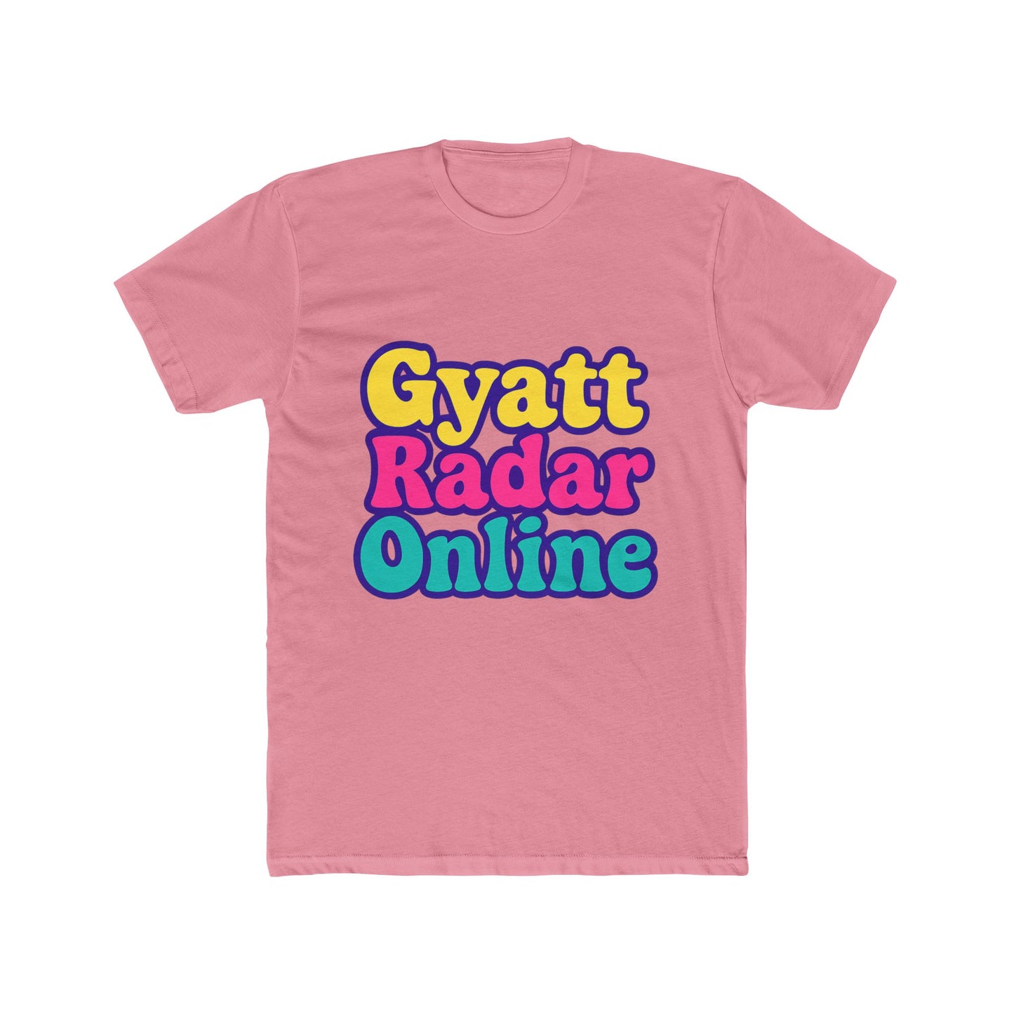 gyatt radar online alphabet multicolor unisex t-shirt – vibrant design for everyone, comfortable casual wear, unique gift idea