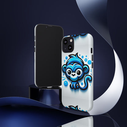 Blue Animal Create 19 Cartoon Animal Phone Case with 3D Wrap Design Shock Absorption for Smartphones Compatible with iPhone and Android Devices