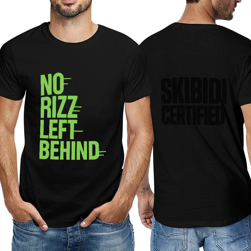 no rizz left behind t-shirt skibidi t-shirt