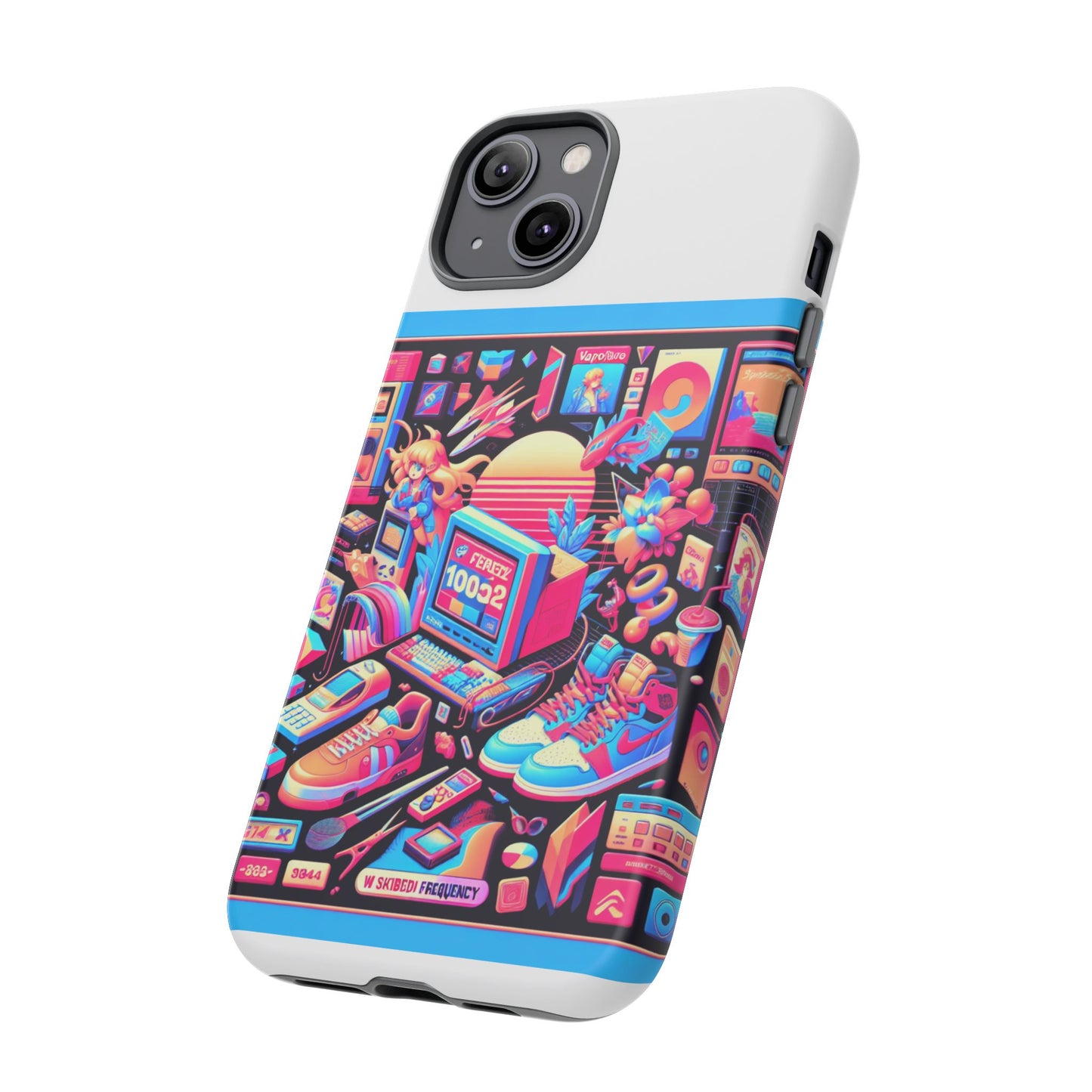 w skibidi frequency 3d wrap protective phone case for anime lovers, durable tpu silicone, shock absorbing, uv protected, glossy or matte finish, unique gift idea